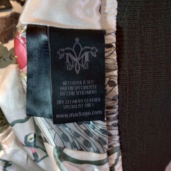 Mackage for Aritzia Leather Bomber Jacket Brown XS - Picture 10 of 11